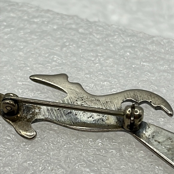 Roadrunner Pin Brooch Vintage Sterling Silver Tribal Vintage Pin - Picture 10 of 12